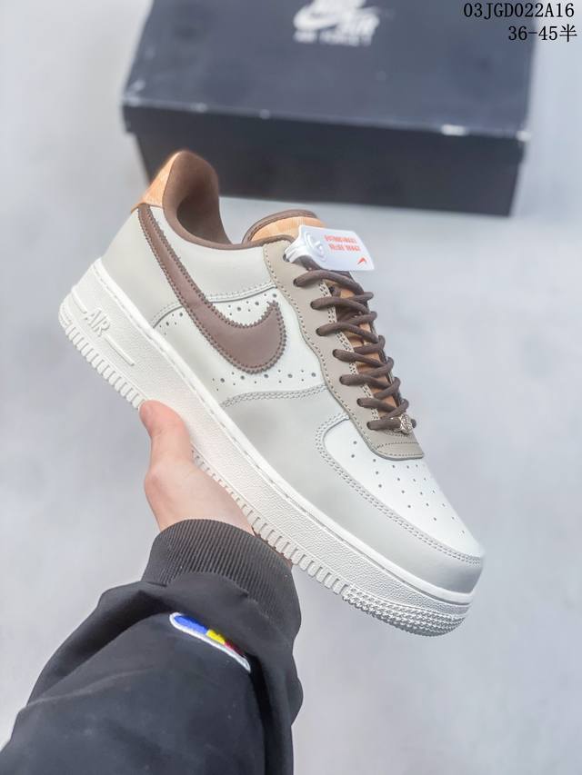 公司级带半码 耐克nike Air Force 1 Low 空军一号低帮休闲板鞋 打造纯正空军版型#专注外贸渠道 全掌内置蜂窝气垫 #原盒配件 原厂中底钢印 拉