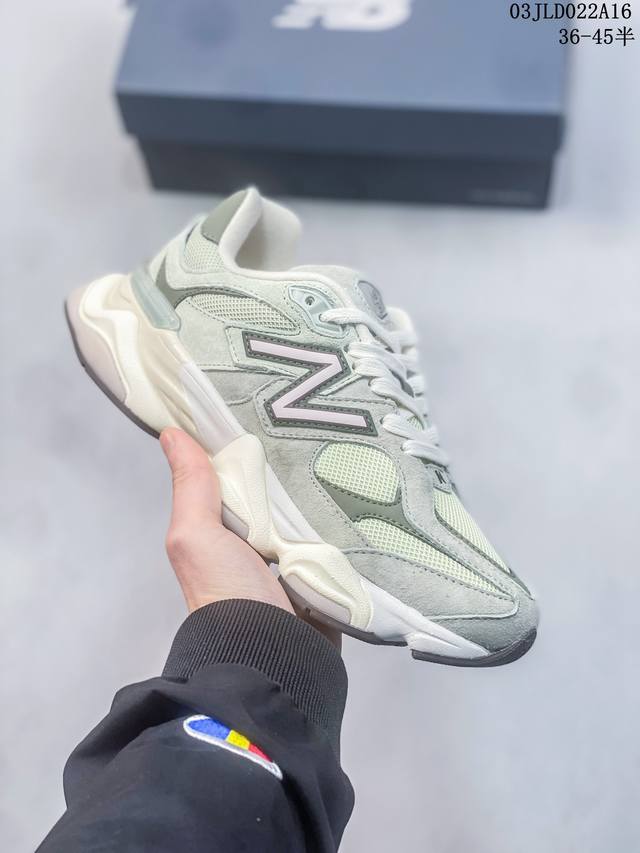 Newbalance Nb 9060潮流复古减震防滑耐磨低帮 运动休闲鞋 男女同款浅灰色鞋身设计采用复古拼接鞋面 复古兼具匠心 细节彰显品质 中底柔软轻便 保证