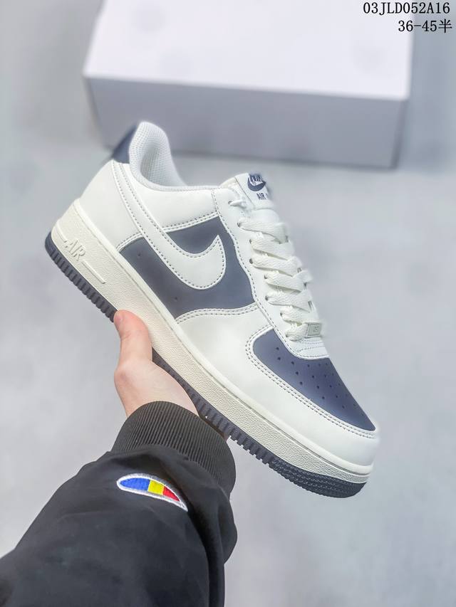 公司级带半码 耐克nike Air Force 1 Low 空军一号低帮休闲板鞋 打造纯正空军版型#专注外贸渠道 全掌内置蜂窝气垫 #原盒配件 原厂中底钢印 拉