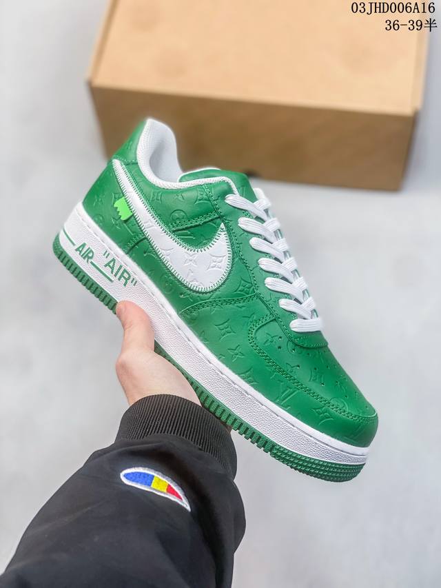 公司级带半码 耐克nike Air Force 1 Low 空军一号低帮休闲板鞋 打造纯正空军版型#专注外贸渠道 全掌内置蜂窝气垫 #原盒配件 原厂中底钢印 拉