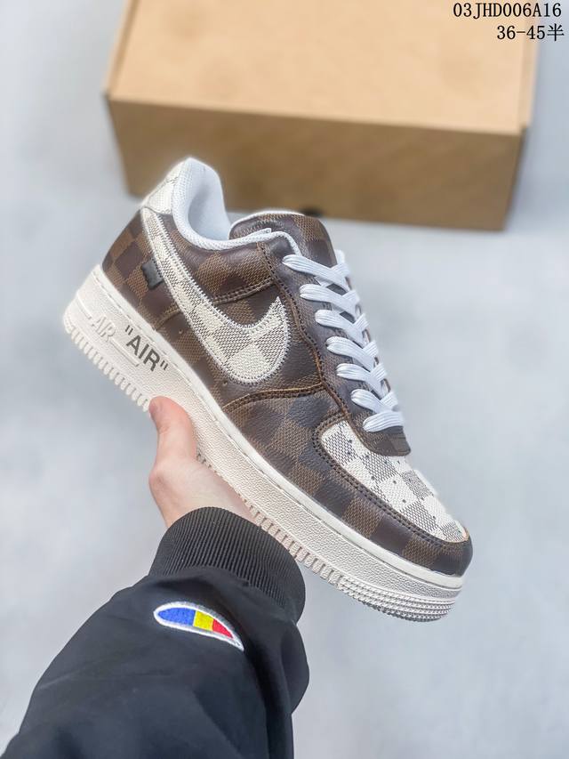 公司级带半码 耐克nike Air Force 1 Low 空军一号低帮休闲板鞋 打造纯正空军版型#专注外贸渠道 全掌内置蜂窝气垫 #原盒配件 原厂中底钢印 拉