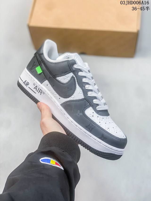 公司级带半码 耐克nike Air Force 1 Low 空军一号低帮休闲板鞋 打造纯正空军版型#专注外贸渠道 全掌内置蜂窝气垫 #原盒配件 原厂中底钢印 拉