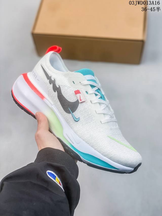 耐克nike Zoomx Invincible Run Fk3 短跑马拉松系带系列轻量休闲运动慢跑鞋尺码36-45半 03Jwd013A16