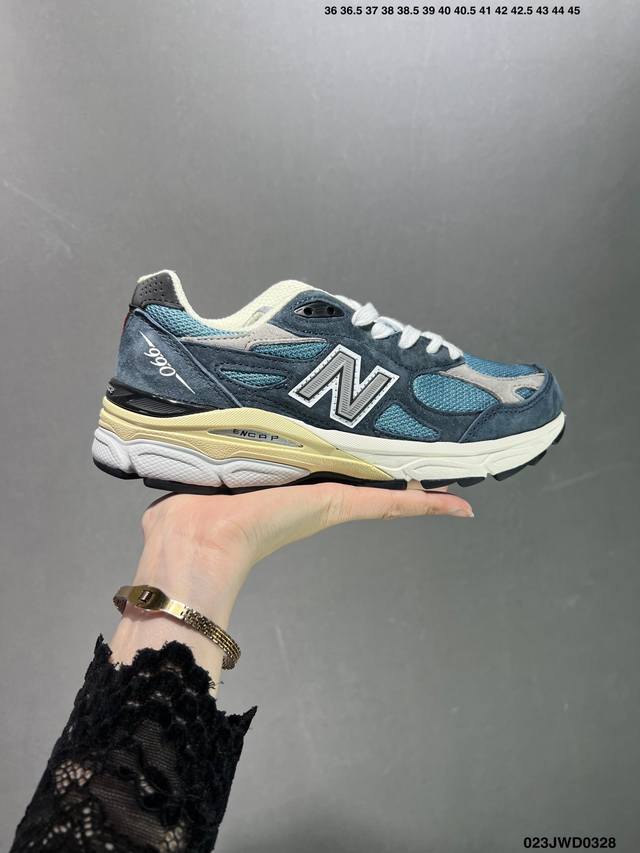 公司级wtaps X New Balance M990Wt6 新百伦nb990V6 第六代总统复古慢跑鞋 联名深灰色 正确3M反光细节 原楦原纸版开发 正确6层