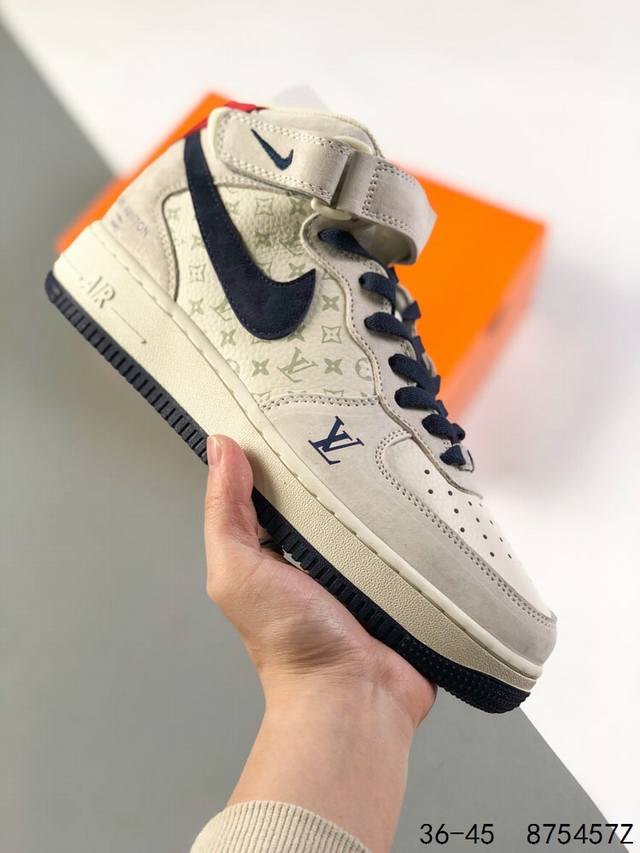 公司级真标带半码 耐克 Nike Air Force 1 07 Low 空军一号 Lv联名 高帮休闲运动板鞋 原楦头原纸板 打造纯正空军版型 #专注外贸渠道 全