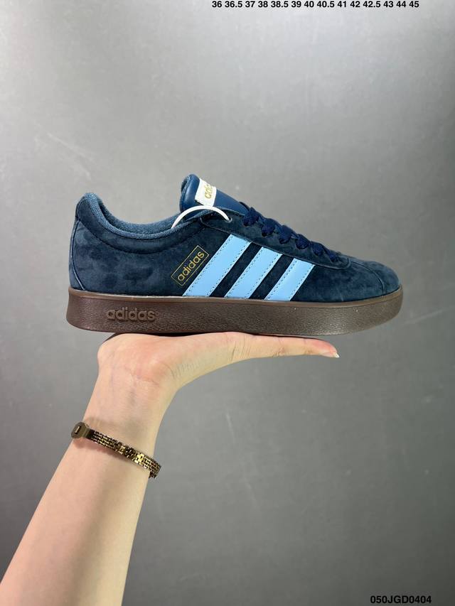 阿迪达斯adidas Vl Court 2.0Neo系列新款皮面防滑轻便休闲板鞋 货号:Hq 2 尺码:36 36.5 37 38 38.5 39 40 40.