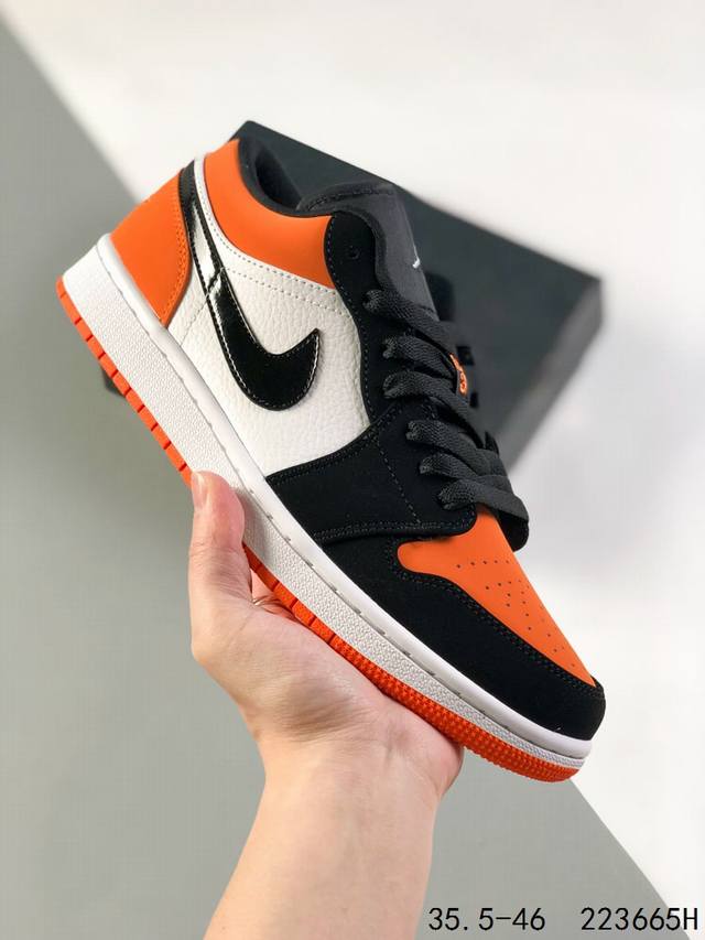 公司级真标带半码 毒版 乔丹air Jordan 1 Low Aj1 Wh 乔1 低帮复古文化休闲运动篮球鞋 凭借出色的性能和吸睛的外观 Air Jordan直