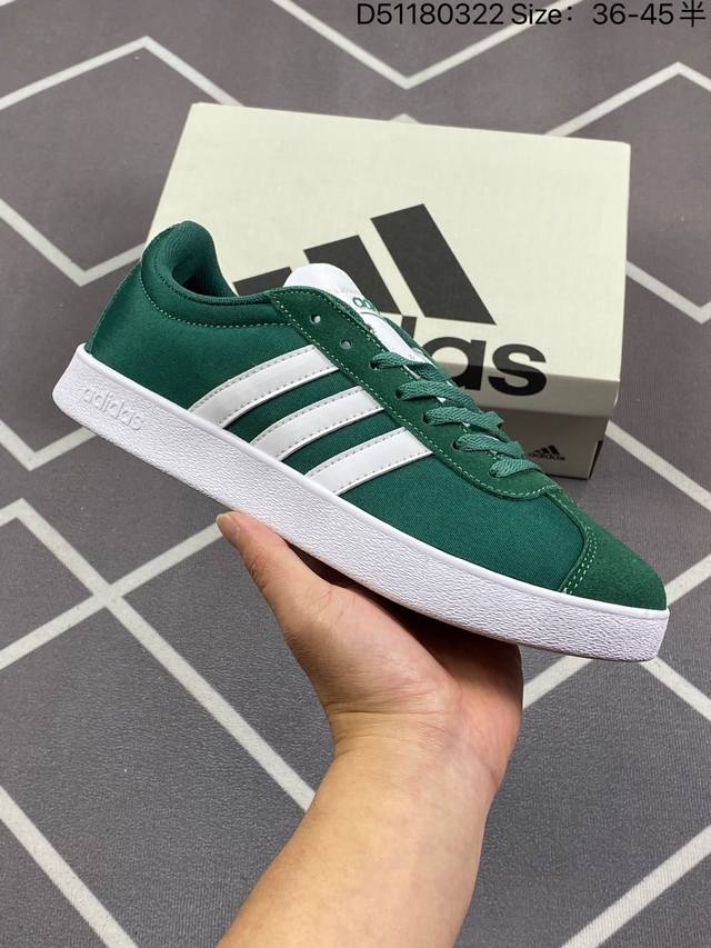 Adidas 阿迪达斯 Gvp Canvas Str 男女鞋 网球文化鞋 校园板鞋 低帮系带 帆布鞋 三叶草运动鞋 Eva中底轻质而且舒适 全橡胶大底经久耐用