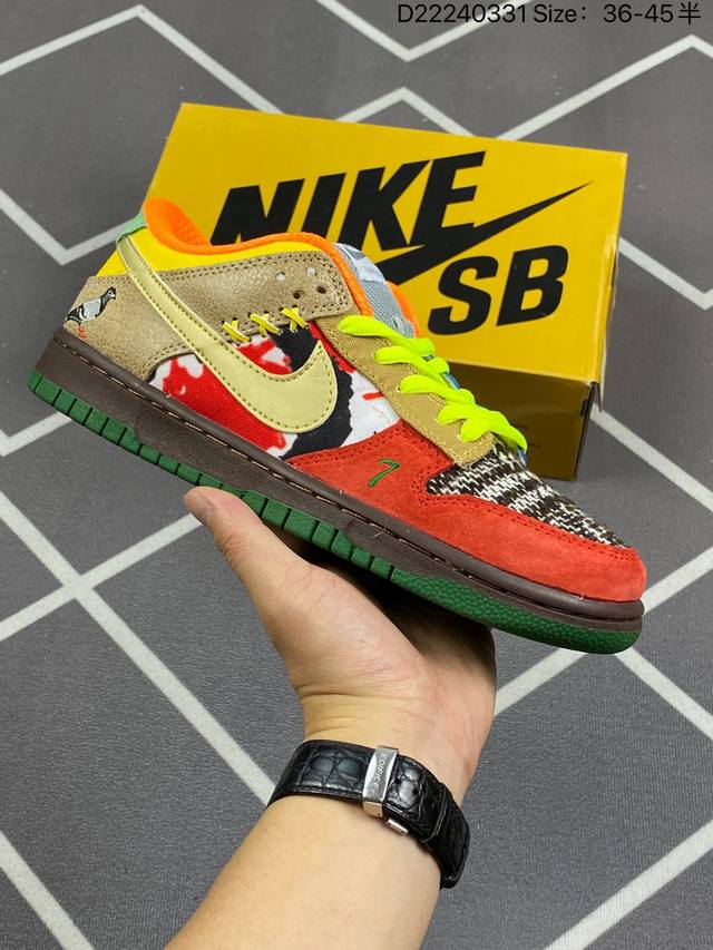 真标 Nike Sb What The Dunk 稀有限定超限量发行 What The Dunk 电影用了近3年的时间完成 鞋款选用了nike Sb以前最受欢迎