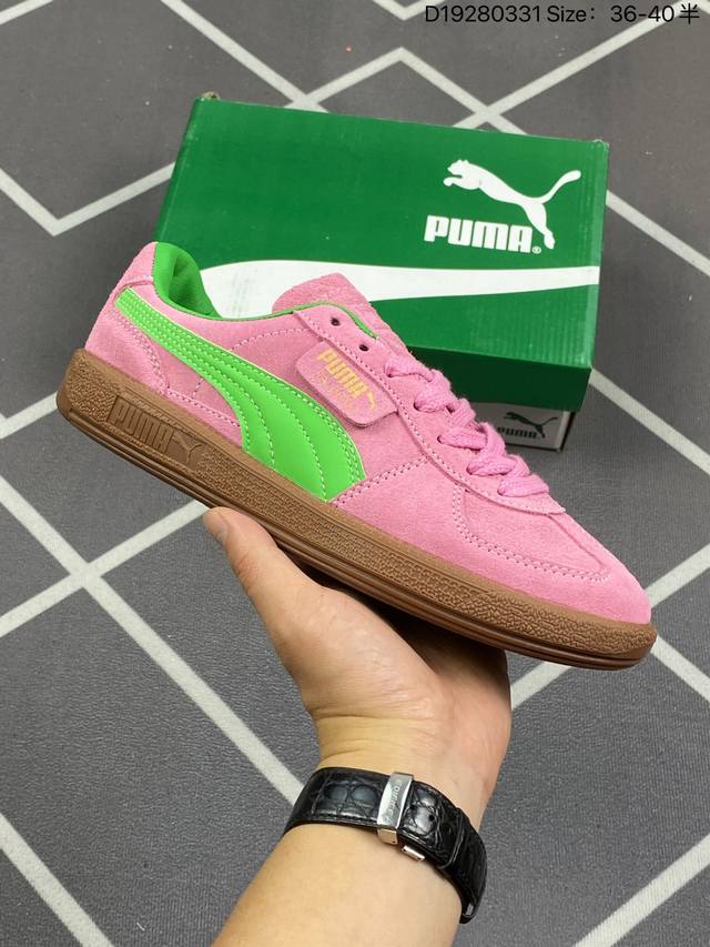 彪马puma Vlado Stenzel Pl 彪马防滑耐磨低帮板鞋 白绿色 外观时尚大气 鞋底采用耐磨的材质 细致做工 彰品品牌魅力 鞋头防撞设计 减少擦伤脚