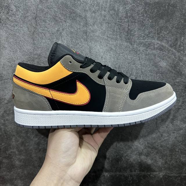 毒版本 Air Jordan 1 Low 乔丹1代低帮灰黄 货号 Fn7308-008 目前市场可完美媲美dt的版本 版型超正 细节清洁度完美 原厂材料打造 强