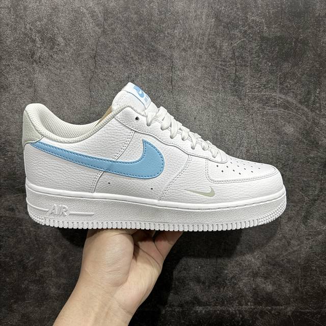 公司级 Nike Air Force 1 Low 07 白蓝 原楦头原纸板 打造纯正低帮空军版型 专注外贸渠道 全掌内置蜂窝气垫 原盒配件 原厂中底钢印 拉帮完