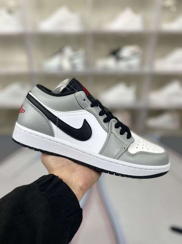 N版纯原 Jordan Air Jordan 1 Light Smoke Grey 小dior潮流复古 减震防滑耐磨 低帮 复古篮球鞋 男女款 烟灰 Air J