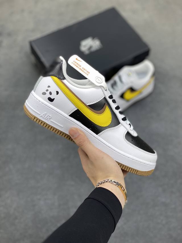 Nike Air Force 1 07 空军一号低帮运动休闲板鞋 熊猫联名 原楦头原纸板 打造纯正空军版型专注外贸渠道 全掌内置蜂窝气垫 #原盒配件 原厂中底钢