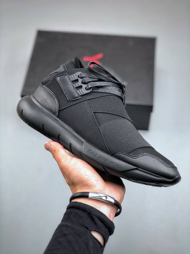 2024款全新颜色山本耀司 Y-3 Qasa Adidas High Yohji Yamamoto 黑武士原厂开模 鞋型修长饱满 采用公司货同步四针六线 进口头