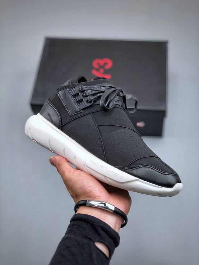 2024款全新颜色山本耀司 Y-3 Qasa Adidas High Yohji Yamamoto 黑武士原厂开模 鞋型修长饱满 采用公司货同步四针六线 进口头