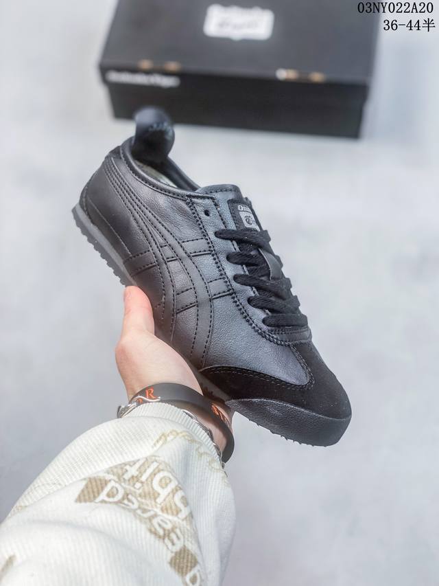 头层皮带半码 Asics Onitsuka Tiger 亚瑟士 鬼冢虎 清晰显眼 配加软鞋垫 脚感舒适度爆满 原膜原料生产 鞋底平底耐磨防滑显著 一款绝佳休闲和