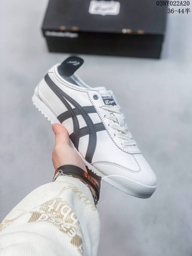 头层皮带半码 Asics Onitsuka Tiger 亚瑟士 鬼冢虎 清晰显眼 配加软鞋垫 脚感舒适度爆满 原膜原料生产 鞋底平底耐磨防滑显著 一款绝佳休闲和