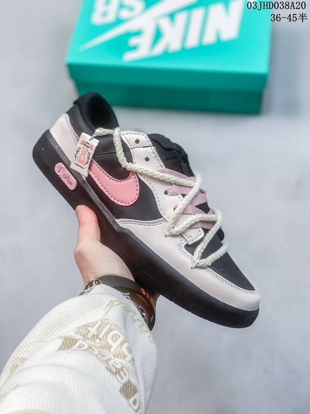 公司级头层真标带半码 耐克nike Sb Dunk Low Pro绑带扣篮系列复古低帮休闲运动滑板板鞋 采用脚感柔软舒适zoomair气垫 有效吸收滑板等极限运