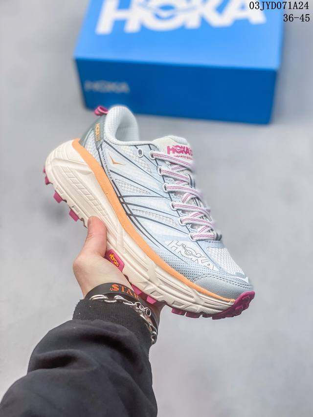 公司级 Hoka One One 男飞速马法特2运动休闲鞋mafate Speed2减震透气 3Xl 减震防滑复古低帮跑步鞋 Fd0736-102 #鞋款被命名