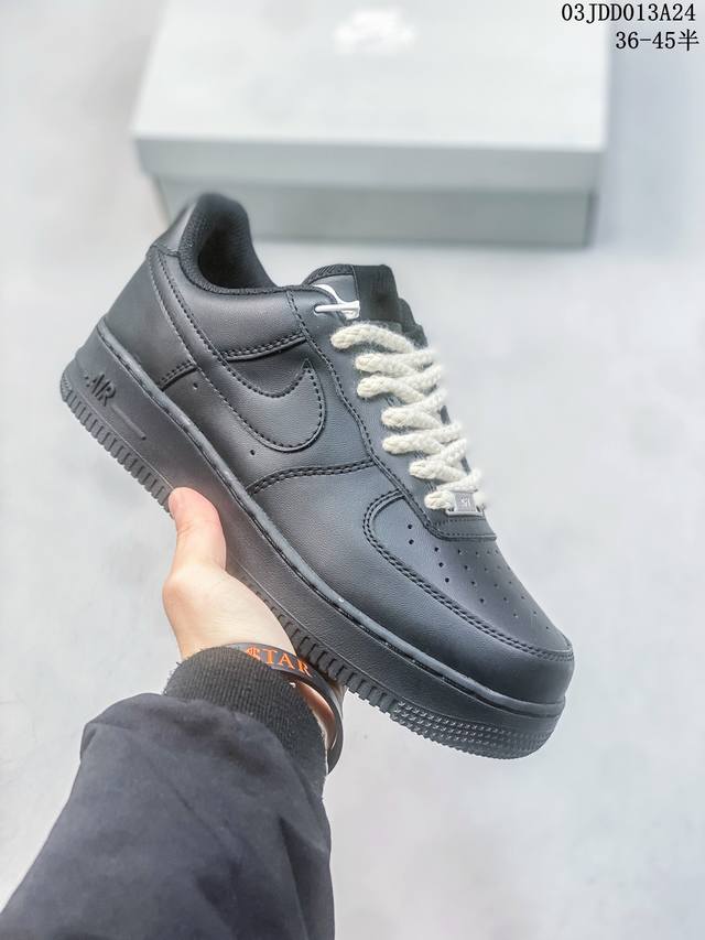 公司级带半码 耐克nike Air Force 1 Low 空军一号低帮休闲板鞋 打造纯正空军版型#专注外贸渠道 全掌内置蜂窝气垫 #原盒配件 原厂中底钢印 拉