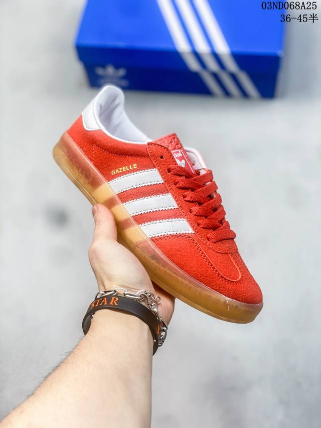 公司级阿迪达斯三叶草adidas Originals Samba Vegan Og Spd 桑巴舞系列绅士德训足球风百搭低帮休闲运动板鞋 银雾公主蕾丝边焦糖底