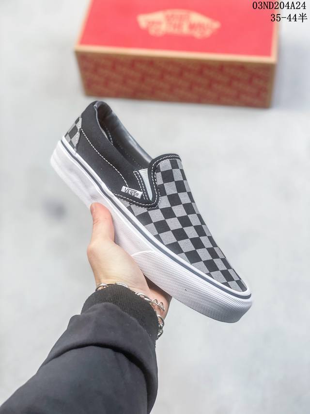 真标万斯 Vans Classic Slip-On 帆布一脚蹬板鞋尺码 35 36 36.5 37 38 38.5 39 40 40.5 41 42 42.5