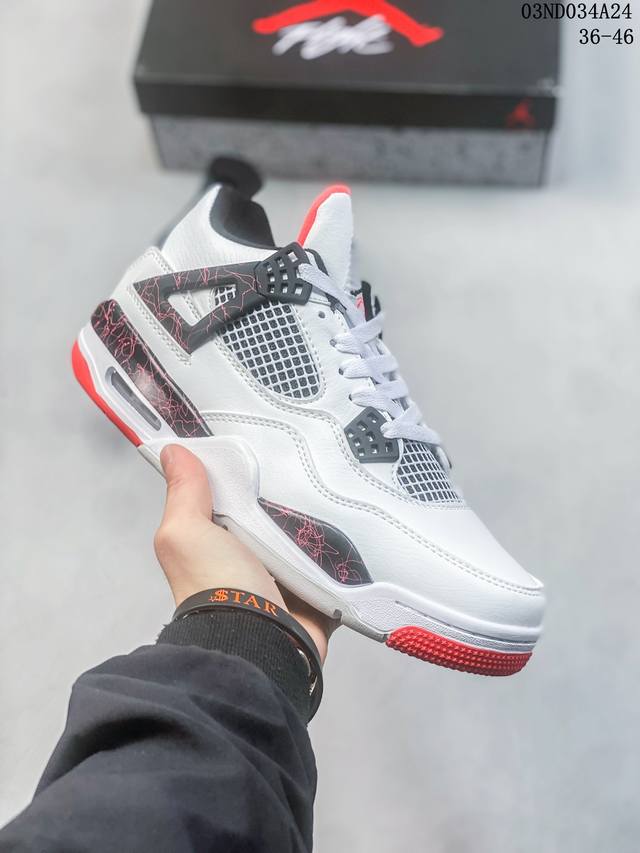 36-46 Air Jordan 4 Reteo Aj4乔4低帮实战运动篮球鞋 编码 03Nd034A25