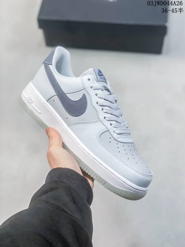 公司级带半码 耐克nike Air Force 1 Low 空军一号低帮休闲板鞋 打造纯正空军版型#专注外贸渠道 全掌内置蜂窝气垫 #原盒配件 原厂中底钢印 拉