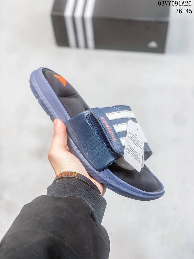 阿迪 Adidas阿迪达斯拖鞋三叶草adilette Pride夏季沙滩鞋运动凉拖鞋 标志性的adilette拖鞋 设计中满满爱的味道 锦纶鞋面搭配舒适大底 颜