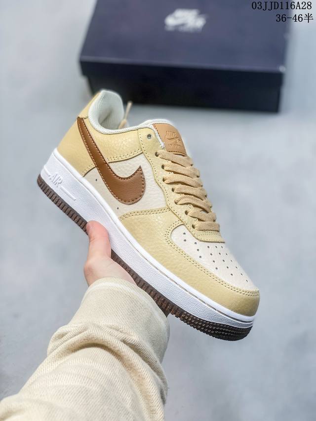 公司级带半码 耐克nike Air Force 1 Low 空军一号低帮休闲板鞋 打造纯正空军版型#专注外贸渠道 全掌内置蜂窝气垫 #原盒配件 原厂中底钢印 拉