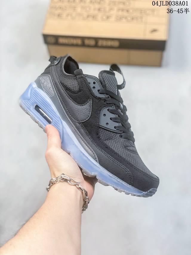 Nike Air Max Terrascape90耐磨透气低帮运动休闲鞋 男款 橙绿 微翘式鞋头设计 响应灵活 保护脚趾 鞋身运用简洁的色彩进行搭配 缔造简洁利