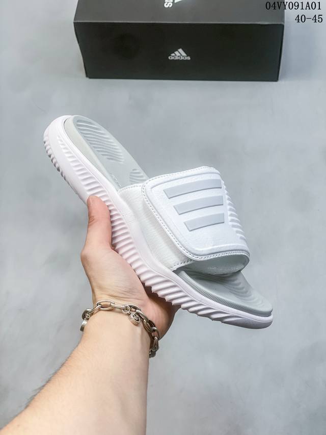 阿迪 Adidas阿迪达斯拖鞋三叶草adilette Pride夏季沙滩鞋运动凉拖鞋 标志性的adilette拖鞋 设计中满满爱的味道 锦纶鞋面搭配舒适大底 颜