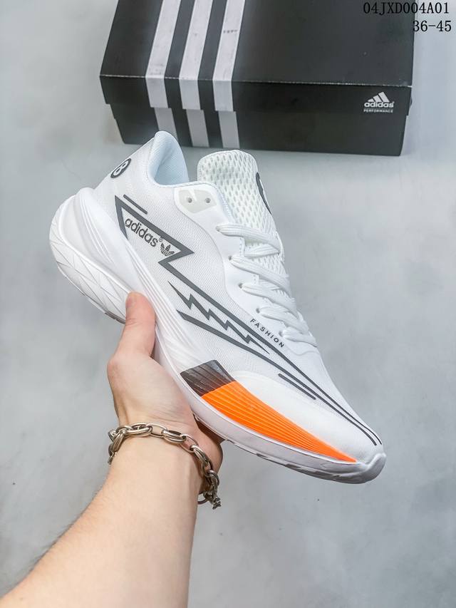 Adidas 阿迪达斯 采用高品质移膜皮革鞋面材质 轻量eav发泡橡胶大底 阿迪达斯公版系列adidas Fashion Shoes系列休闲鞋 尺码36-45