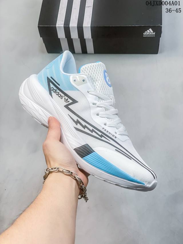 Adidas 阿迪达斯 采用高品质移膜皮革鞋面材质 轻量eav发泡橡胶大底 阿迪达斯公版系列adidas Fashion Shoes系列休闲鞋 尺码36-45