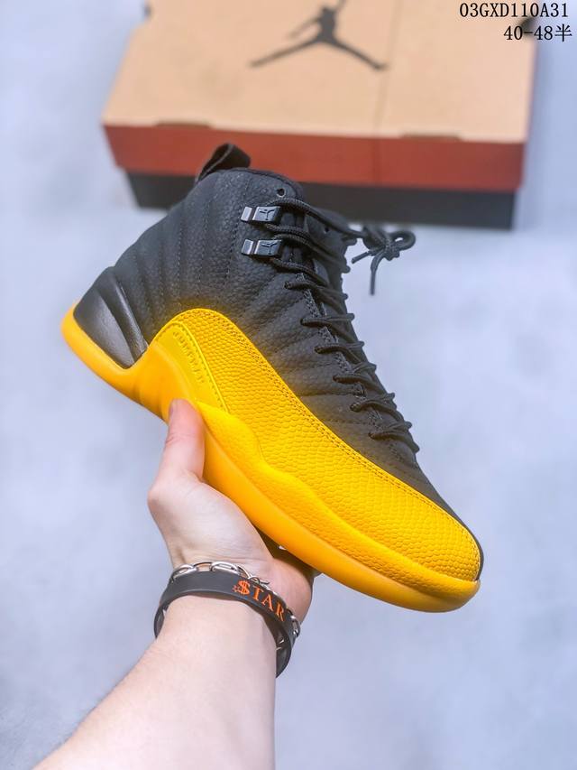 公司级air Jordan 12 Retro Aj12 复古 黑金中帮休闲篮球鞋 Ct8013-071 尺码 40-48半 编码 03Gxd110A31