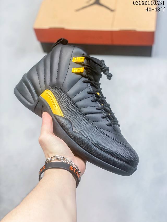 公司级air Jordan 12 Retro Aj12 复古 黑金中帮休闲篮球鞋 Ct8013-071 尺码 40-48半 编码 03Gxd110A31