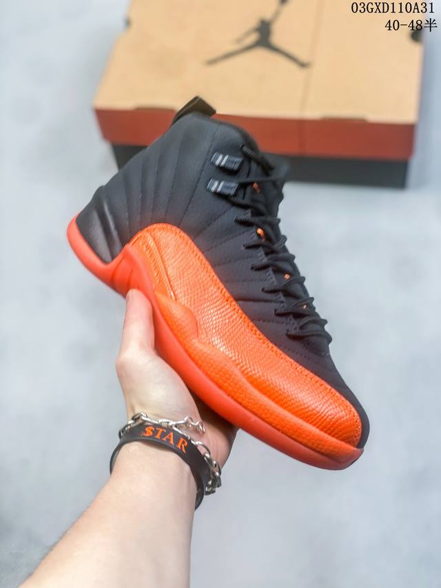 公司级air Jordan 12 Retro Aj12 复古 黑金中帮休闲篮球鞋 Ct8013-071 尺码 40-48半 编码 03Gxd110A31