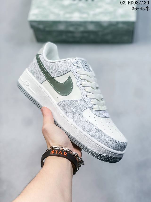 公司级带半码 耐克nike Air Force 1 Low 空军一号低帮休闲板鞋 打造纯正空军版型#专注外贸渠道 全掌内置蜂窝气垫 #原盒配件 原厂中底钢印 拉