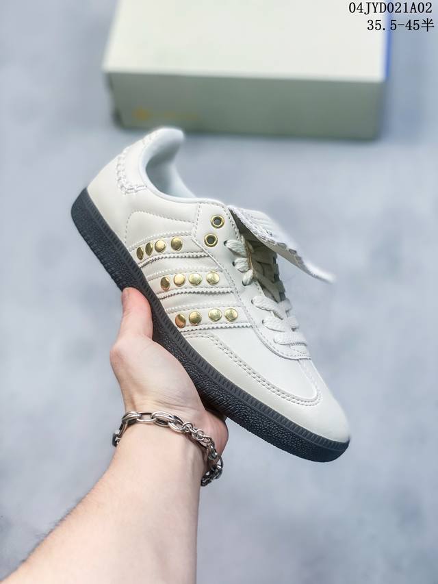 纯原韩国定单 头层马毛 Notitle Xadidas Originals Samba 长舌马毛 德训鞋 防滑耐磨 低帮板鞋 男女同款 简约大方的设计造型 使n