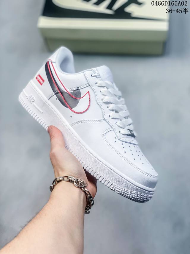 公司级带半码 耐克nike Air Force 1 Low 空军一号低帮休闲板鞋 打造纯正空军版型#专注外贸渠道 全掌内置蜂窝气垫 #原盒配件 原厂中底钢印 拉