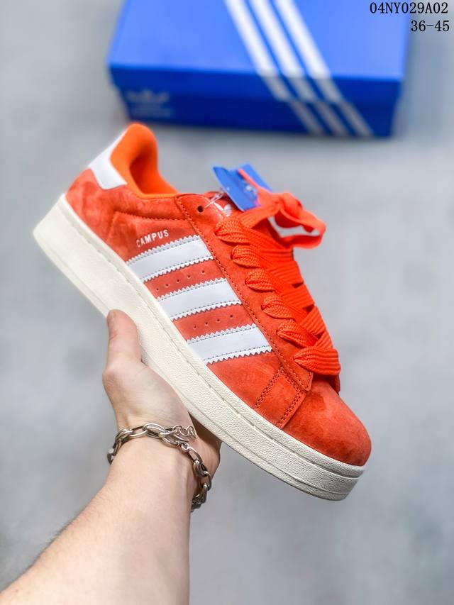 公司级adidas阿迪达斯.男女鞋 三叶草campus 00S 面包鞋复古休闲板鞋 千禧回潮 Adidas Campus 00S 经典再现 面包化的campus