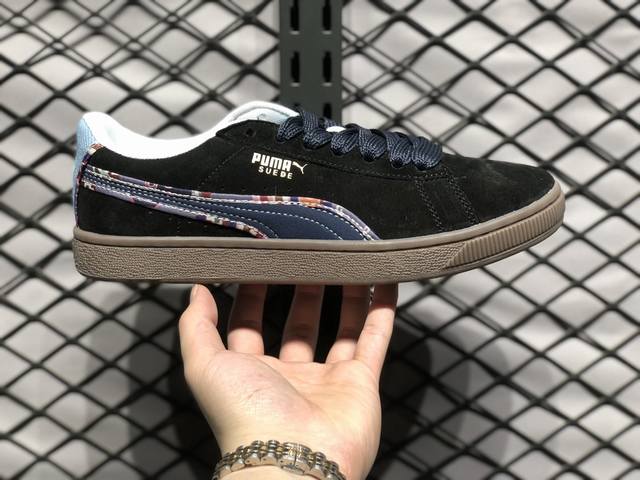 Puma Suede Bz Emb 2024 新年款 彪马 防滑耐磨低帮德训板鞋 孔眼底座和脚趾凸起由猪八革材料制成 支持侧踏时的踏步工作 即使在健身房等使用环