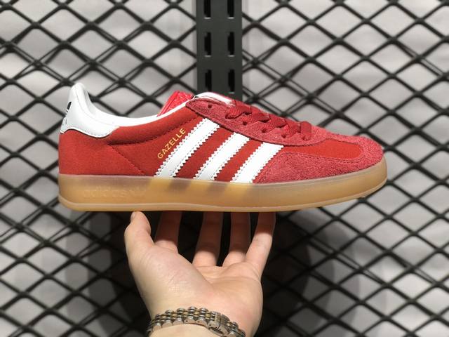 阿迪达斯adidas Originals Gazelle 羚羊系列低帮复古百搭休闲运动板鞋采用软质纤维牛剖皮组合进口丝光猪巴革鞋面材质皮革内里贴缓震pu乳胶脚垫