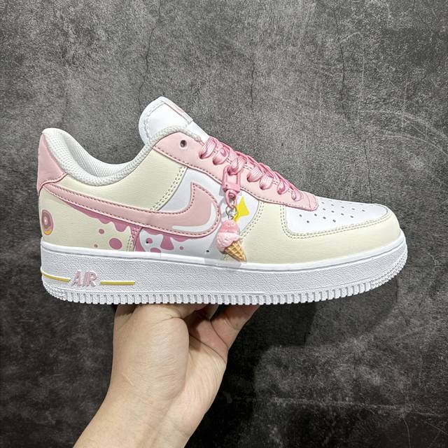 公司级 Nk Air Force 1'07 Low 马卡龙酱 空军一号低帮休闲板鞋 Dv2920-123 #配色设计灵感采用于马卡龙，寓意爱情如马卡龙一般甜蜜，