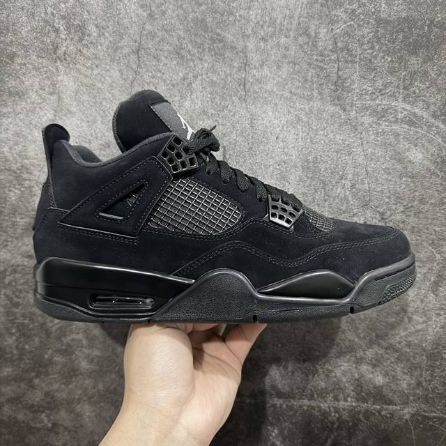 Gat原厂皮版 男女码air Jordan Aj4黑猫cu1110-010 耗时多个月开发 鞋型细节基本没得挑 材料实打实的好皮料 品质细节可随意挑战3-400