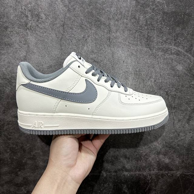 公司级 Nk Air Force 1'07 Low 米灰勾 空军一号低帮休闲板鞋 Cw5653-263 #原厂定制皮料 原楦原纸板 纯正版型 正品nfc感应芯片