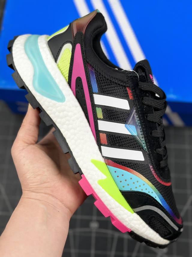 核心私 公司级阿迪达斯 Adidas Retropy P9夜行者3代 真爆大底复古跑鞋 贾卡透气网布搭配麂皮拼接打造鞋面 极具复古风格鞋头及鞋跟点缀 中底采用全