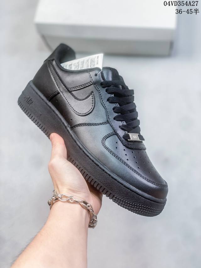 公司级带半码 耐克nike Air Force 1 Low 空军一号低帮休闲板鞋 打造纯正空军版型#专注外贸渠道 全掌内置蜂窝气垫 #原盒配件 原厂中底钢印、拉