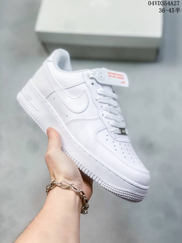 公司级带半码 耐克nike Air Force 1 Low 空军一号低帮休闲板鞋 打造纯正空军版型#专注外贸渠道 全掌内置蜂窝气垫 #原盒配件 原厂中底钢印、拉